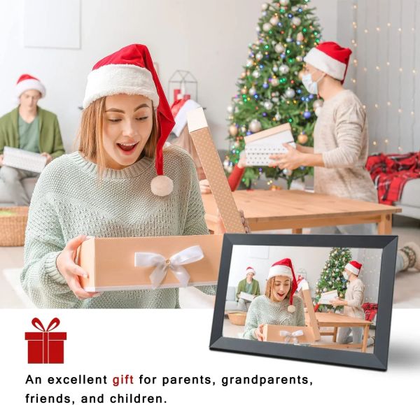 Frame Frame wifi Frame digitale Frame di foto 10.1 pollici da 16 GB Smart Digital Fiame Digital Frame LED Backlight HD Touch Screen regalo digitale