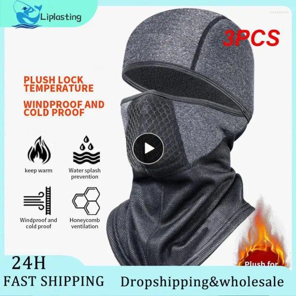 Bandanas 3pcs Balaclava Máscara Face Máscara UV Proteção UV para Homens Mulheres Sun Hood Motorcicleta Tática Luzes Caminhando Campo de Campo de Campo