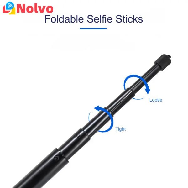 Sticks Extentable Foldable Aluminiumlegierung Invisible Selfie Stick Pole Universal Rod Phone Selfie Stick kompatibel mit GoPro Insta360
