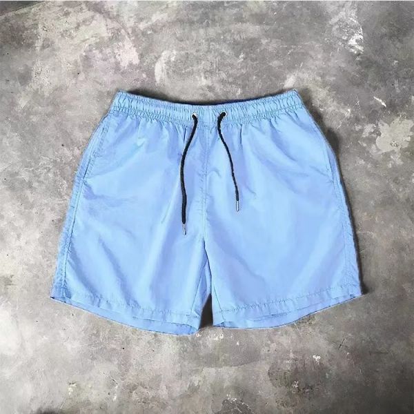 Calça de praia de verão, versão coreana de três pontos de calças de secagem rápida cor de doces soltos e shorts esportivos finos A4