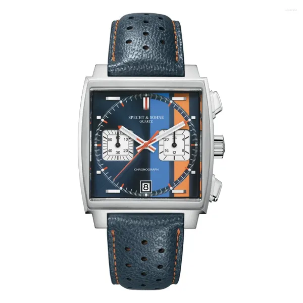 Relógios de pulso 2024 Chegadas homens relógios top aço inoxidável Japão vk64 cronógrafo masculino quartzo 5 bar à prova d'água