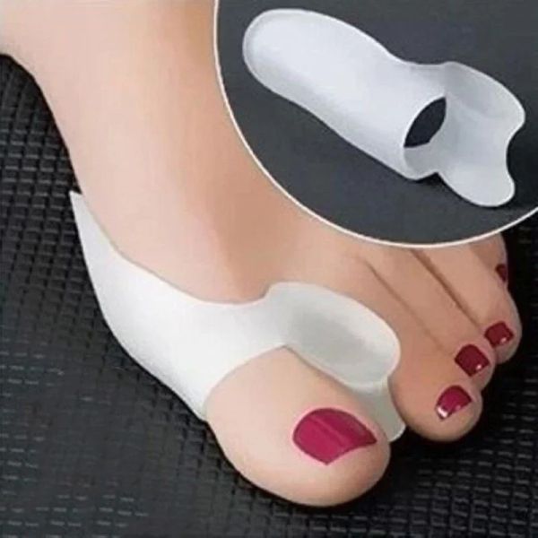 Trattamento 2 pcs Silicone Gel BUNION PROTECTURO PASSEGLIO PASSATORE CAMPATORI DELLA PAD