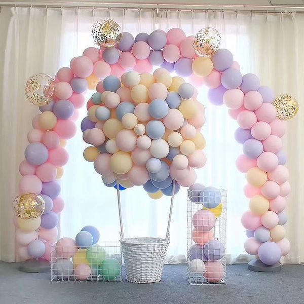 Decoração de festa 100pc/lote 10 polegadas Macaron Balloons de látex de casamento Decorações de balão de hélio de hélio