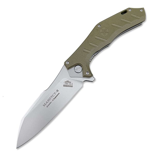 EDC tattico esterno EDC D2 in acciaio Blade di salvataggio di colpa pieghevole Sopravvivenza da campeggio G10 Hand Hanpole tascabile