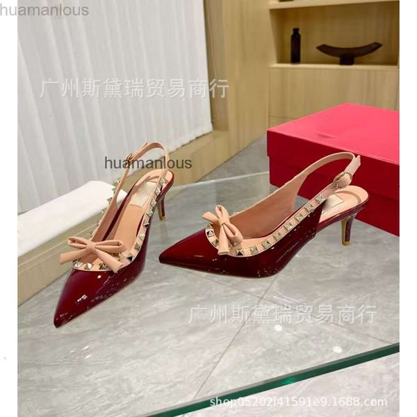 Bod New Sandals Pumps vbuckle шпильки Валент Slingback Lady Pump Shoes