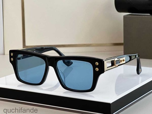 Moda lüks ditary tasarımcı güneş gözlüğü güneş gözlüğü grandmaster yedi 407 kare panel çerçeve güneş gözlüğü Marka logosu ile güneş gözlüğü