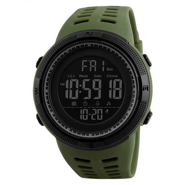 Avanadores de punho Moda Esporte ao ar livre Assista Men Multifunction Watches despertador Chrono 5Bar Relógio digital à prova d'água RELOJ HOMBRE 240423