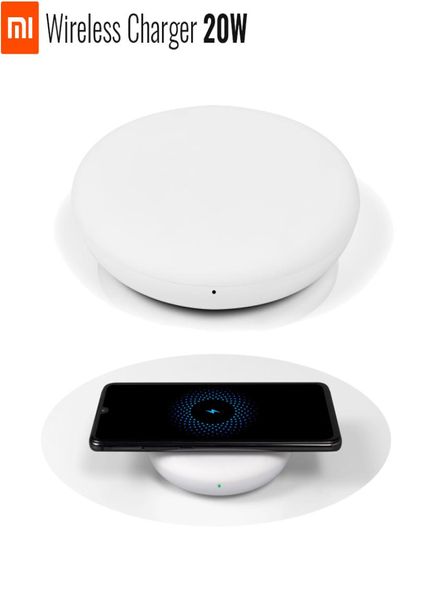 Original Xiaomi Wireless Ladegerät 20W max für Mi 9 20W Mix 2s 3 10W QI EPP -Kompatible Handy 5W Multiple Safe5281381