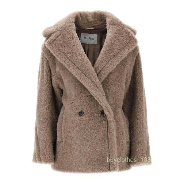 Designerbeschichten Kaschmirschichten Luxusmäntel Max Mara Counter Espero Wolljacke Damen Doppelbröstte verdickte warme und winddichte Winter kurzer Mantel