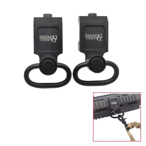 Acessórios Black Tactical CNC DD Rifle QD Sling Swivel Aflighment Point Offset de 20mm Acessórios ferroviários Picatinny para caça