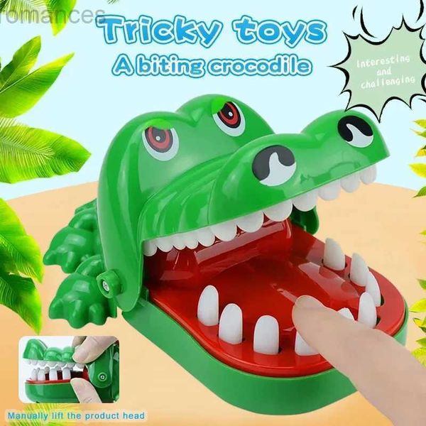 Dekompression Spielzeug Crocodile Teeth Toys Alligator Biting Finger Zahnarzt klassische Familienspiele Party Vorstarrung Kinderkinderspiel Dekompression Spielzeug D240424
