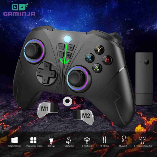 Game Controllers Joysticks 2.4G Беспроводной геймпад с клавишами M1/M2 для Xbox One Series S/X Контроллер.