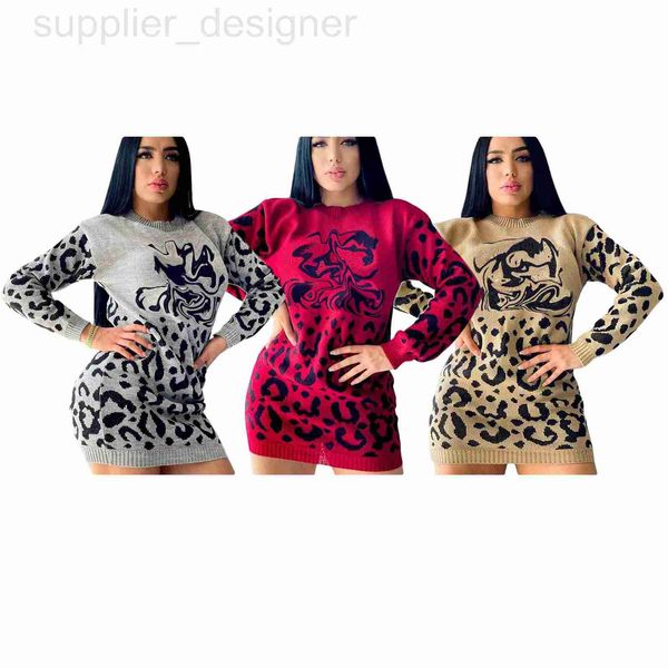 Vestidos casuais básicos designer m4033 outono/inverno novo vestido feminino feminino embrulhado suéter de malha 3 cores clhm