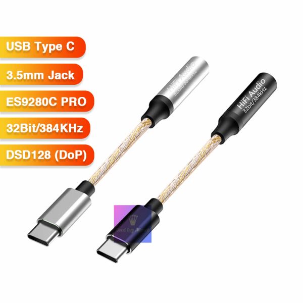 Verstärker tragbarer Kopfhörerverstärker 600OHM HPA USB -Typ C DAC -Codecs Es9280 DSD Hard Decode HiFi Amp für Samsung Xiaomi Huawei OnePlus