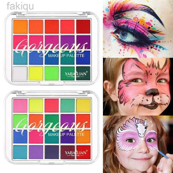 Body Paint Beauty Body Face Painting Gesichtsfarbe Lidschatten leicht zu reinigen Make -up Körperfarbe Festival Acrylfarbe Halloween Make -up D240424