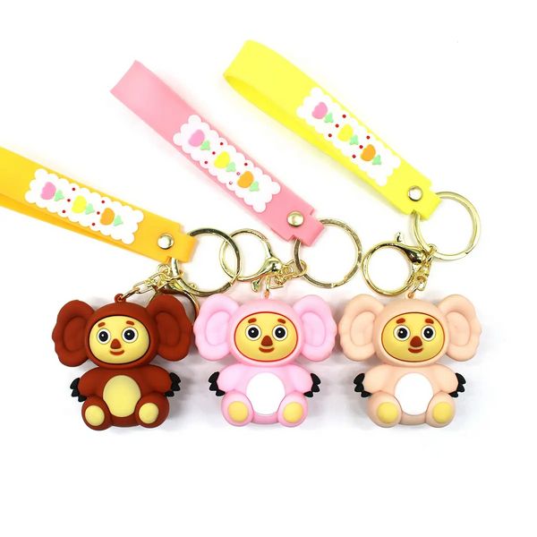 3D Keychain Monkey Doll Anhänger Affenpuppen -Rucksackwagen Anhänger