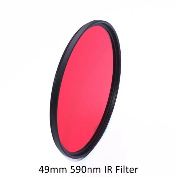 Filtros 49mm 590nm Filtro de grau óptico infravermelho para lente