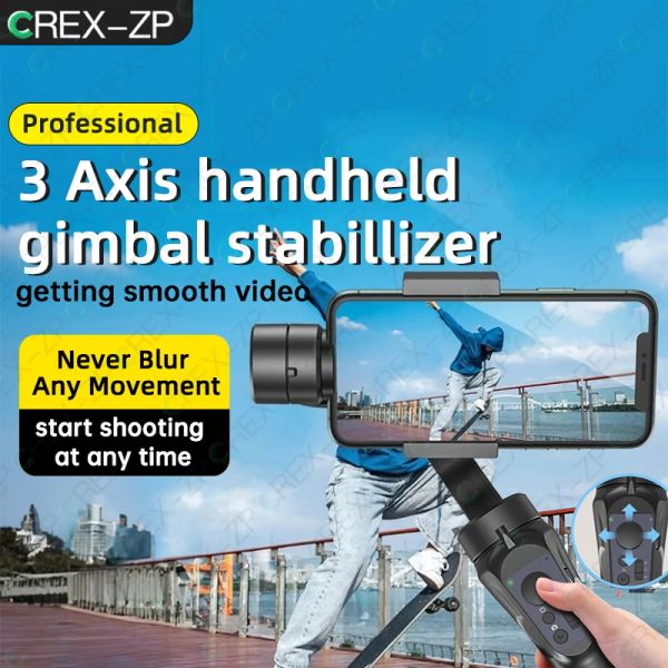 Gimbals F6 Handheld 3axis Gimbal Telefonhalter Anti Shake Video Record Stabilisator für Xiaomi iPhone Handy -Smartphone