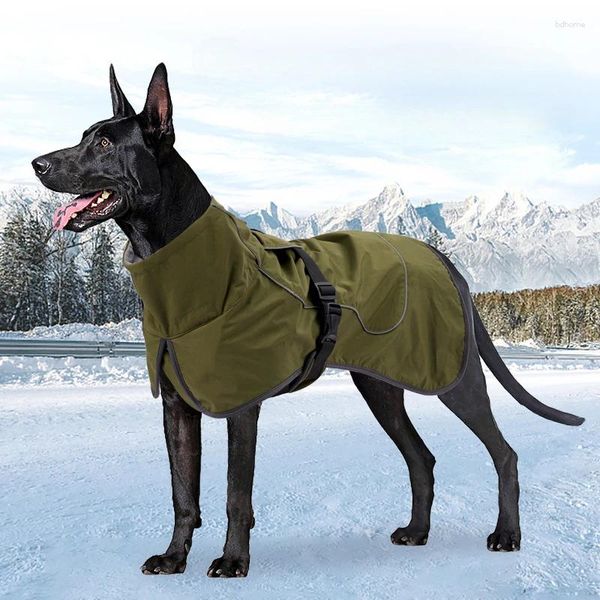 Собачья одежда большая куртка ветропроницаемая зима тепло для средних крупных собак