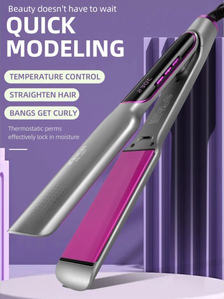 Piastri Kemei Pianto di capelli professionisti con lcd display Flat Ion negativo Ion Ion Afraring Care dei capelli in ferro per la donna