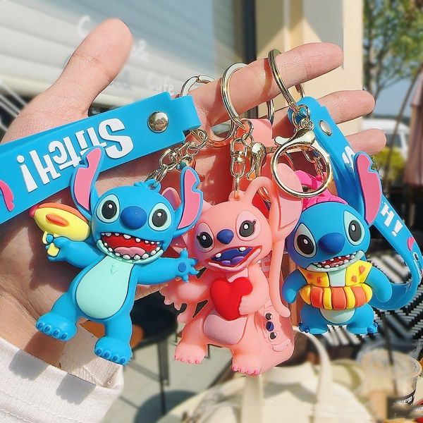 Клайтный разнообразие мультфильма милая кукла Keyring Пара модного пары сумки украшение сети цепочка кулона подарок