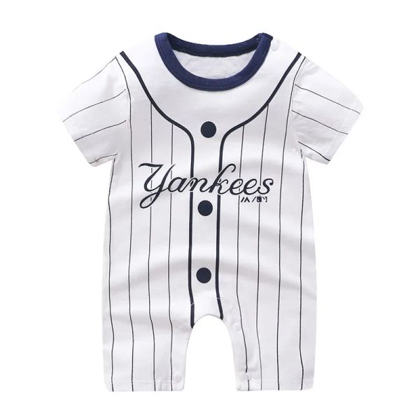 One-Pieces 2023 Sommer Baby Jungen Mädchen Mode Ha Kleidung Neugeborene Babyklettern Kleidung Marken Baby Mädchen Strampler Säugling Kostüme Pyjama