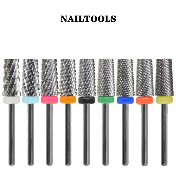 Bits NailTools 6.6 Sharp grande grande trapézio colorido de trapézio cônico Tungsten tungstênio carboneto de moagem de moagem de moagem de broca de unhas