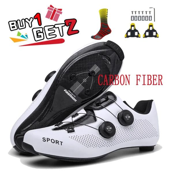 Schuhe Carbon -Radschuhe Männer Mode Mountainbike Schuhe Neue weiße MTB -Fahrrad -Sneaker -Speed -Schuhe Fahrrad kostenloser Versand