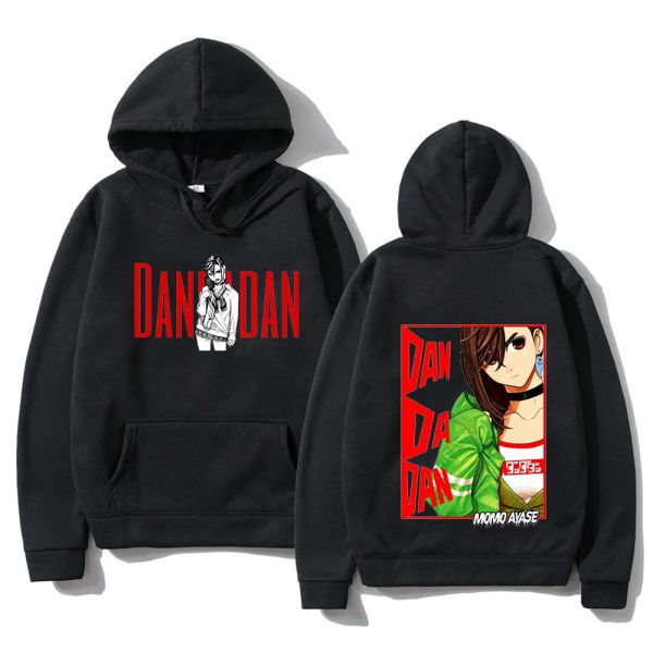 Polos Dandadan Maneki Neko Büyük Boy Hoodie Kadın Karikatür Kawaii/Sevimli Uzun Longed Giyim Sonbahar/Kış Japon Anime manga grafik