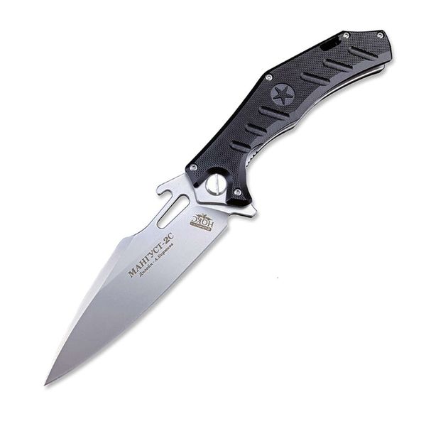 Outdoor EDC Camping D2 Stahlklingen -Taschenmesser G10 Griff Klappermesser zum Jagd mit Taschenclip