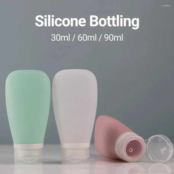 Bottiglie di stoccaggio Pratica bottiglia per crema per il viso mini dimensioni silicone detergente per perdite a prova di perdita per la casa