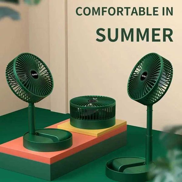 Outros aparelhos dobráveis e extensíveis ventilador portátil fã de carregamento USB Baixa ruído de bateria alta duração de standby Mini Electric Fan Adequado para casa e escritório Use J240423