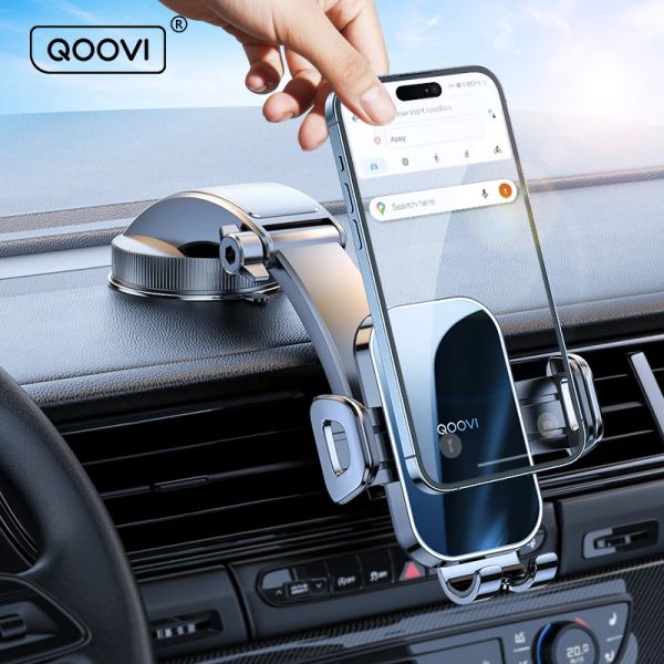 Подставки Qoovi Car Thone Dellower Stand Dashbouard Mouns Universal Holder Sophond Support для iPhone 14 13 Pro Samsung Xiaomi Huawei