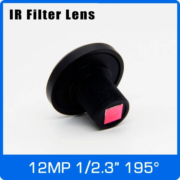 FILTROS 12MEGAPIXEL Fisheye Lente com filtro IR 1/2,3 polegada 195 graus para 4: 3 Modo IMX117/IMX377/IMX477/IMX206 Câmera de ação