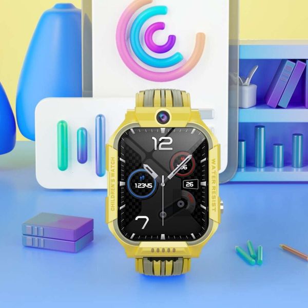 4G Kinderpositionierung SmartWatch Dual -Kameras Bluetooth Music WhatsApp Video Call