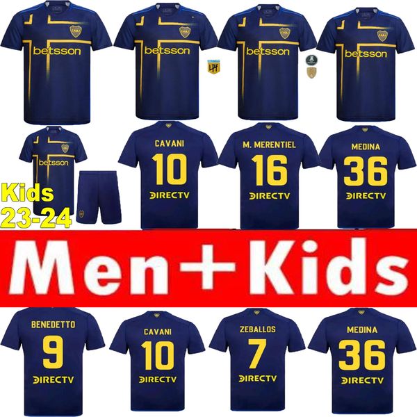 24 25 Boca Juniors Maglie da calcio Speciale 2024 2025 camicie da calcio uomini Kit Cavani Janson Medina Villa Fernandez Benedetto Zeballos Blondel Barco dimensioni