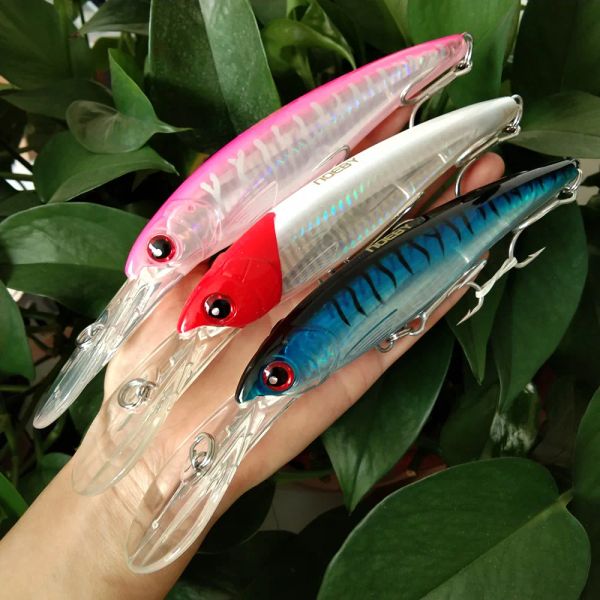 ACESSORES NOEBY 3PCS 14CM 52G TROLING FISHING LURE WOBBLER MINNOW Isce