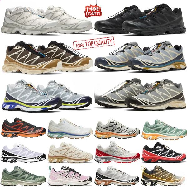 Sapatos de grife Xt6 Sapatos avançados de corrida masculina branca azul preto asas de malha 2 branco azul vermelho amarelo green homem mulher xt 6 treinadores esportes ao ar livre tênis 40-47