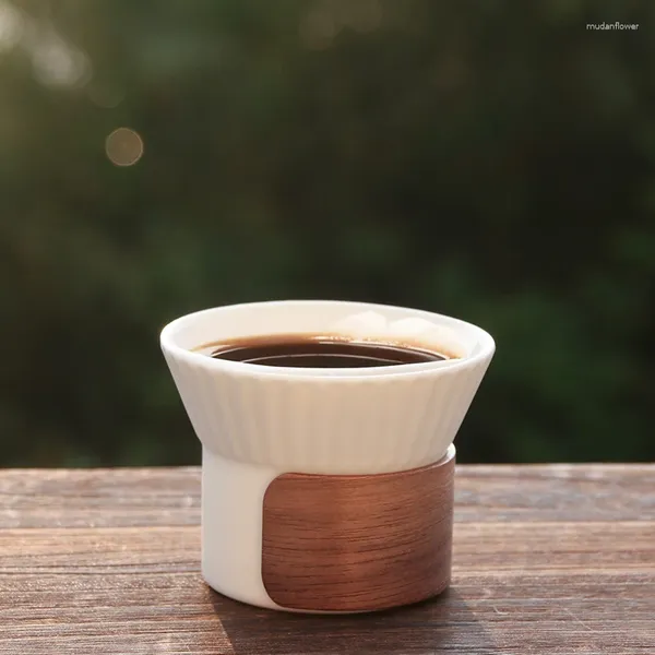 Kahve kapları seramik anti-scald kupa 90ml espresso tatma kupalar koku