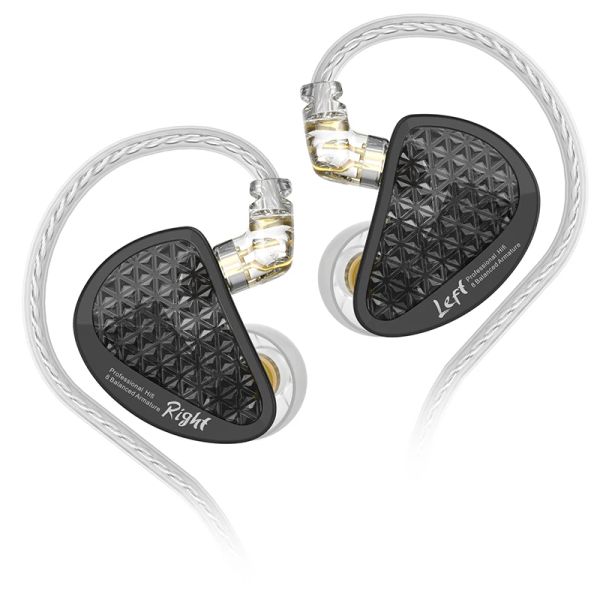 Kopfhörer KZ AS16 Pro in Ohrhörern 16ba ausgeglichener Anker HiFi Bass Monitor Kopfhörer Lärmstündigung Ohrhörer Sport Headset AS12 ZSX