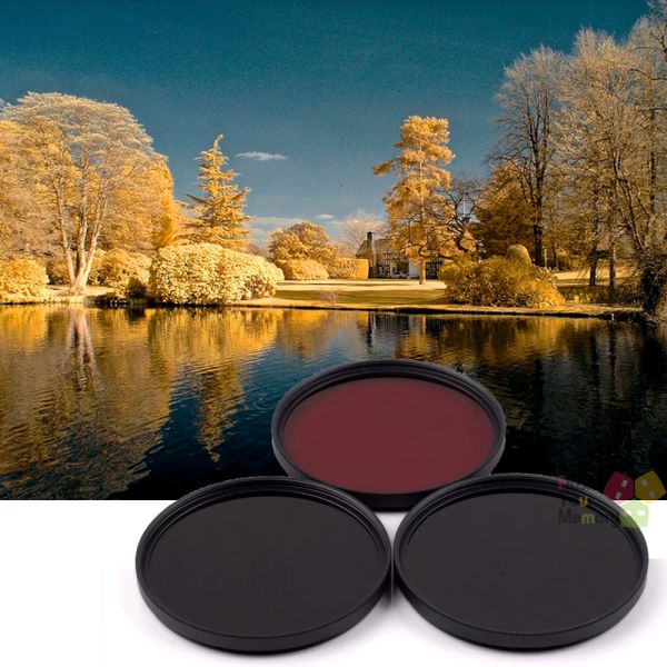 Filtros 67mm 630nm+720nm+760nm Filtro de grau óptico infravermelho IR para Canon Nikon Fuji Pentax Sony Camera lentes