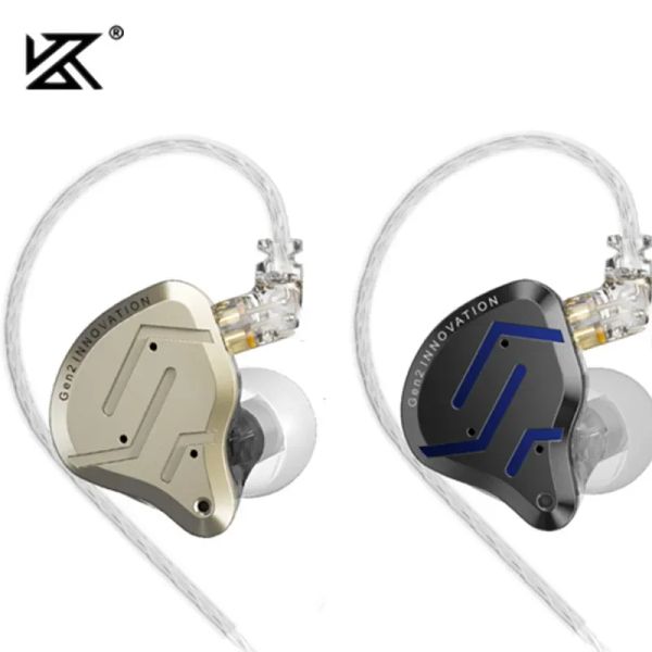 Наушники kz zsn pro 2 гибридный привод 1ba+1DD в ушных металлических наушниках Hifi Bass Hearset DJ Music Ушережные
