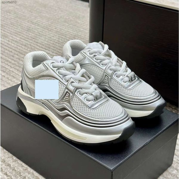 Chanells Sportschuhe 23c Frühlingshow Silber Ecke King Damenschuhe Mesh Casual Sports Schuhe Dad Schuhe Mädchen Mädchen