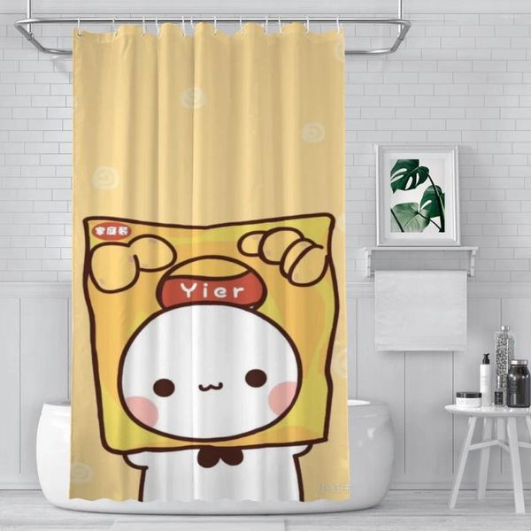 Cortinas de chuveiro panda urso abraço bubu dudu cortina para decoração de sala estética do banheiro decoração