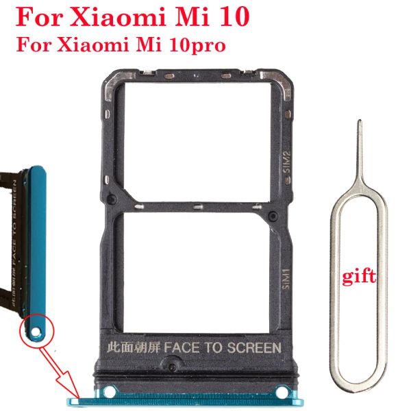 Cavi 1pcs Nuovo supporto per vassoio Micro Nano SIM per Xiaomi Mi 10 Pro SI SIM SIM Adattatore SCOPT SCOPIO PARTE