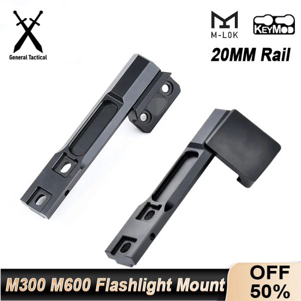 Lichter Taktischer Offset Adaptive Light Mount Montage 20 -mm Rail Mlok Keymod Surfir M600 M300 Waffe Airsoft Accessoires Taschenlampenbasis