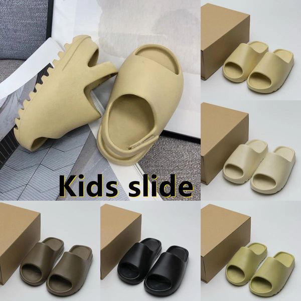 2024 Slide per gocce per neonati grandi sandali estivi per neonati Sandali estivi Slifori solidi Scarpe per bambini Sandalo Acoustica Eva Black Grey Boys Girls Girls Tainer Designer Beach Sandals Shoe