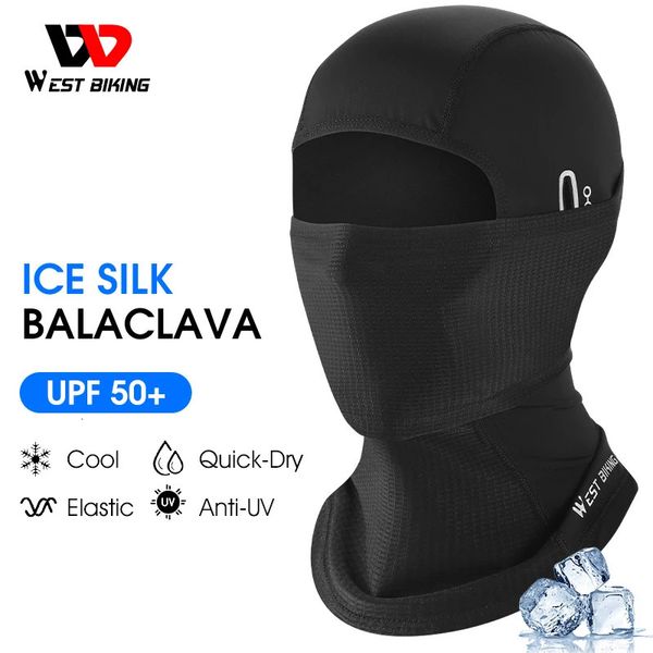 Westbike Radsportkappe Sommerkühlung Motorrad Balaclava Hüte Sonne UV -Schutzbik