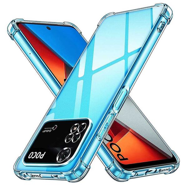 Casos de telefone celular Caixa de telefone de silicone à prova de choque para mi poco f3 f2 x4 x3 x2 m4 m3 pro 5g Clear Ultra Fin Back Tampa transparente 240423