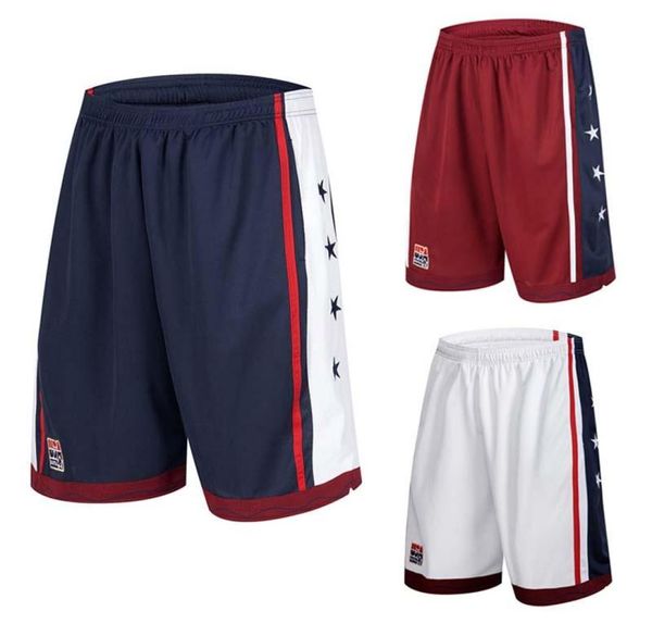 Roupas de ginástica 2022 Verão ao ar livre USA Equipe de basquete masculino esportivo masculino de joelho com comprimento de joelho solto plus size m3xl8702702